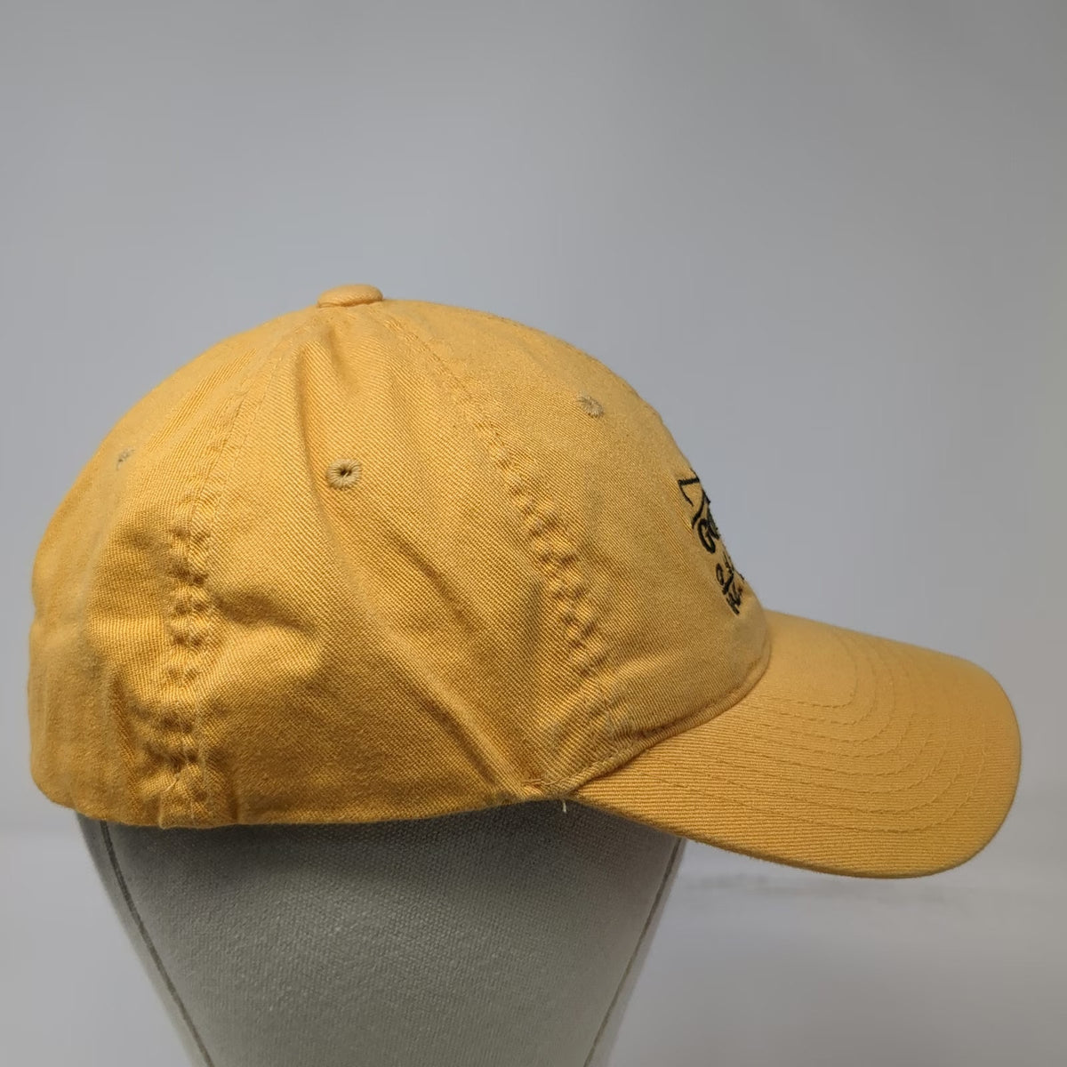 Flexfit Baseball Cap Yellow One Size Fitted Gorsuch Outfitters Vail Fish Hat