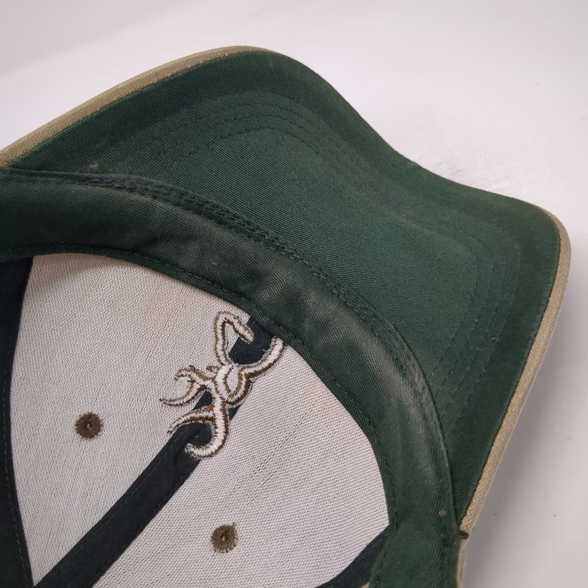 Browning Baseball Cap Brown Green One Size Embroidered Buckmark Deer Logo Hat