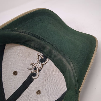 Browning Baseball Cap Brown Green One Size Embroidered Buckmark Deer Logo Hat