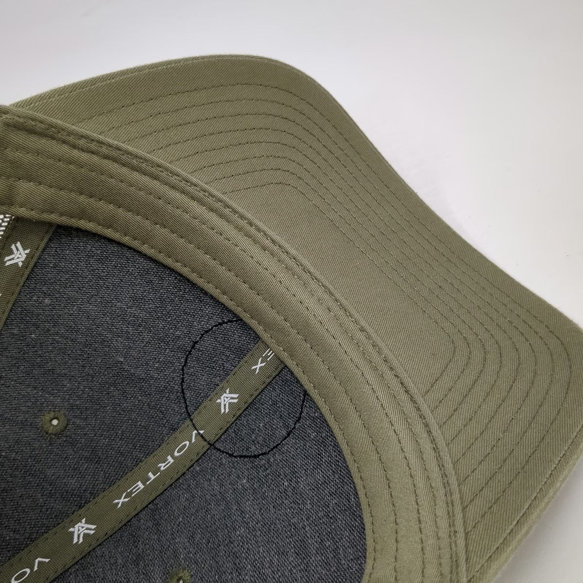 Vortex Trucker Hat Green OSFM Mesh Back Mountain Patch Snapback Logo Outdoors