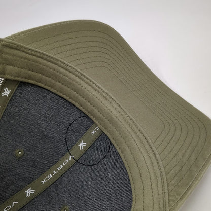 Vortex Trucker Hat Green OSFM Mesh Back Mountain Patch Snapback Logo Outdoors