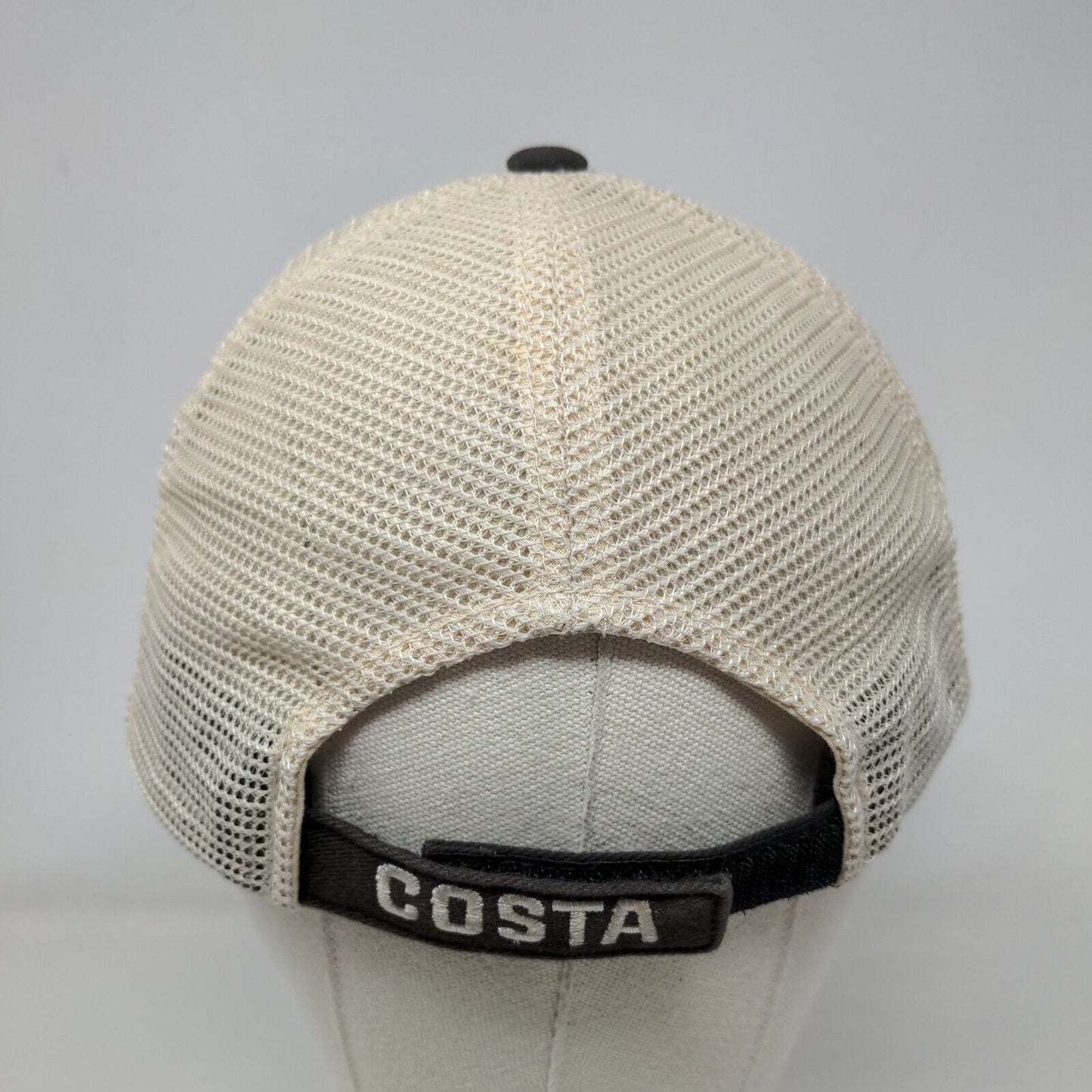Costa Del Mar Strapback Mesh Back Trucker Hat Black One Size Embroidered