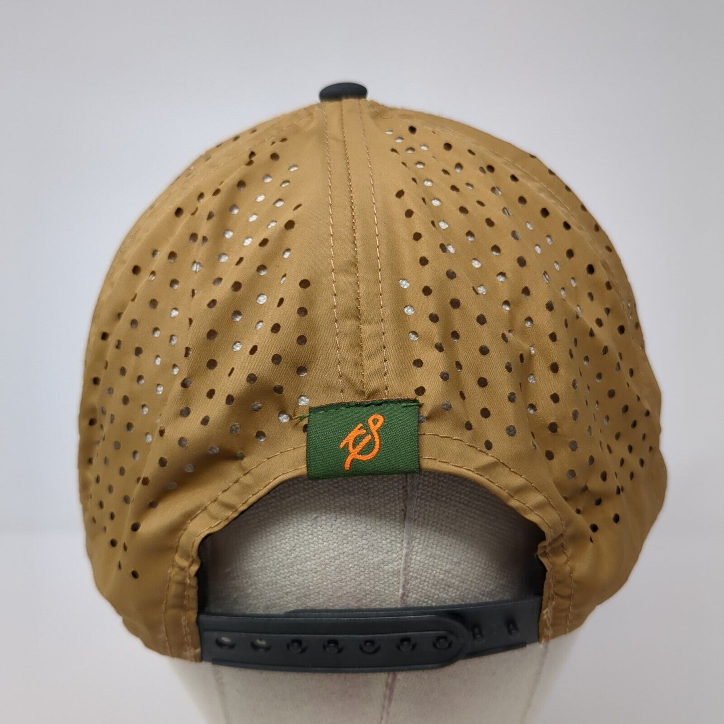 Peezy Snapback Hat Brown OS Adjustable Breathable Embroidered Rope Staunch