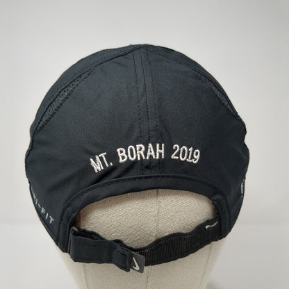 Nike Swoosh Strapback Hat Black One Size Mt. Borah 2019 Solid Dri-Fit
