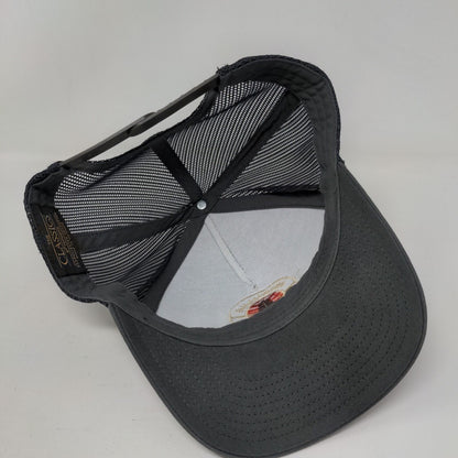 Snoqualmie Wahington Snapback Trucker Hat Gray OS Mesh Back The Classics Yupoong