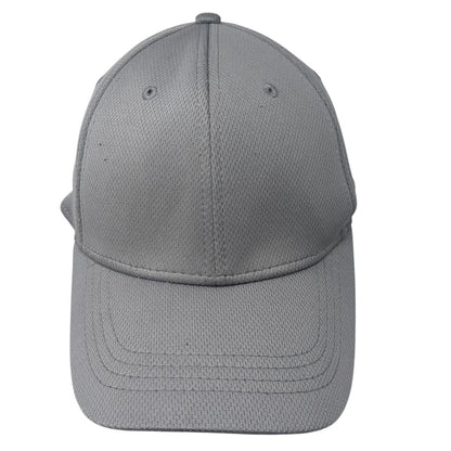 Athletic Works Fitted Hat Gray L/XL Lightweight Vented Holes 6 Panel Blank