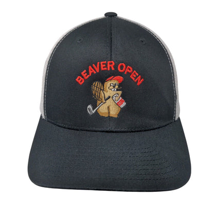 Beaver Open 2024 Snapback Trucker Hat Black OS Adjustable The Classics Yupoong