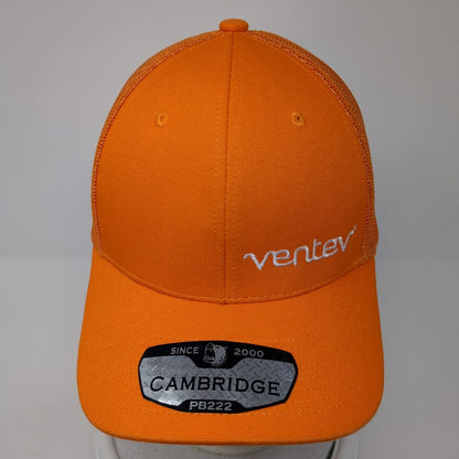 Ventev 2000 Cambridge Snapback Trucker Hat Orange OS Adjustable Mesh Pit Bull