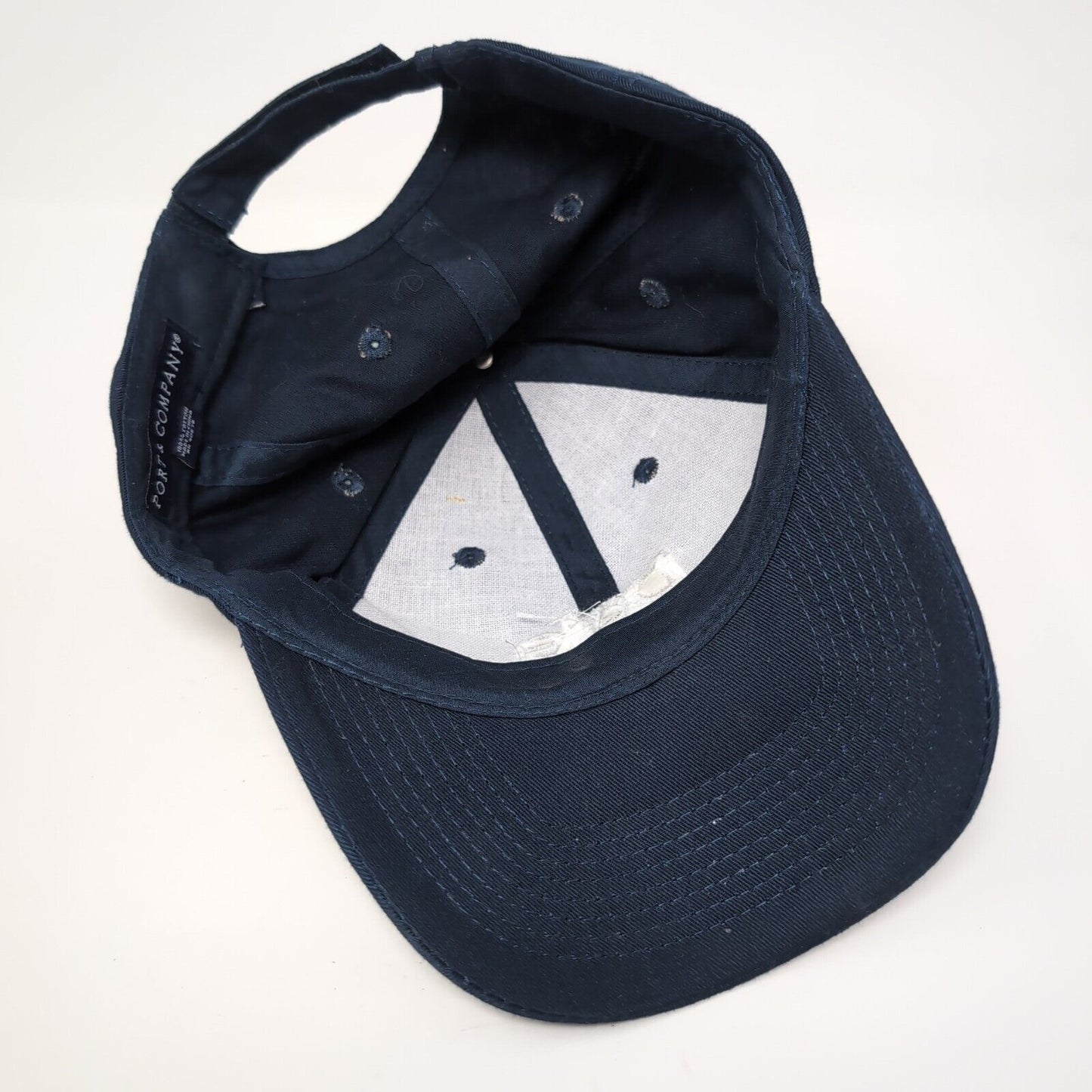 Dole Strapback Hat Blue One Size Adjustable Embroidered 6 Panel Port & Company
