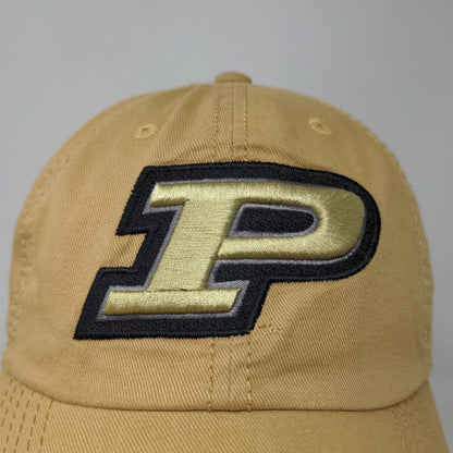 Top of the World Men's Slideback Hat Tan Purdue Boilermakers Embroidered Logo