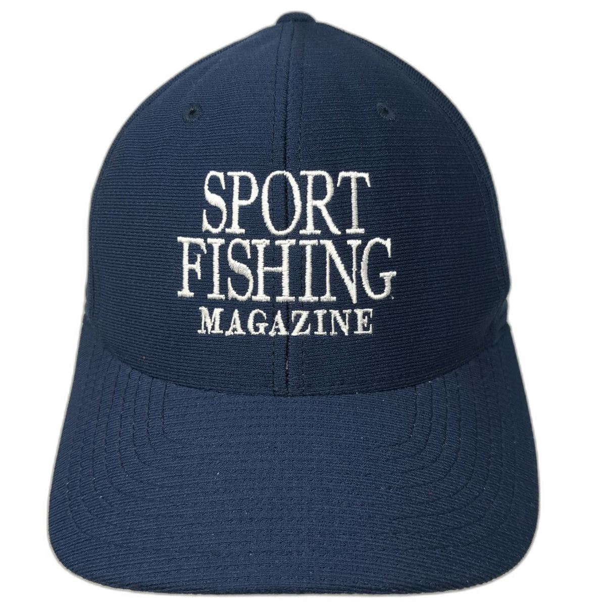 Flexfit AFTCO Sport Fishing Magazine Hat Blue One Size Baseball Cap Embroidered