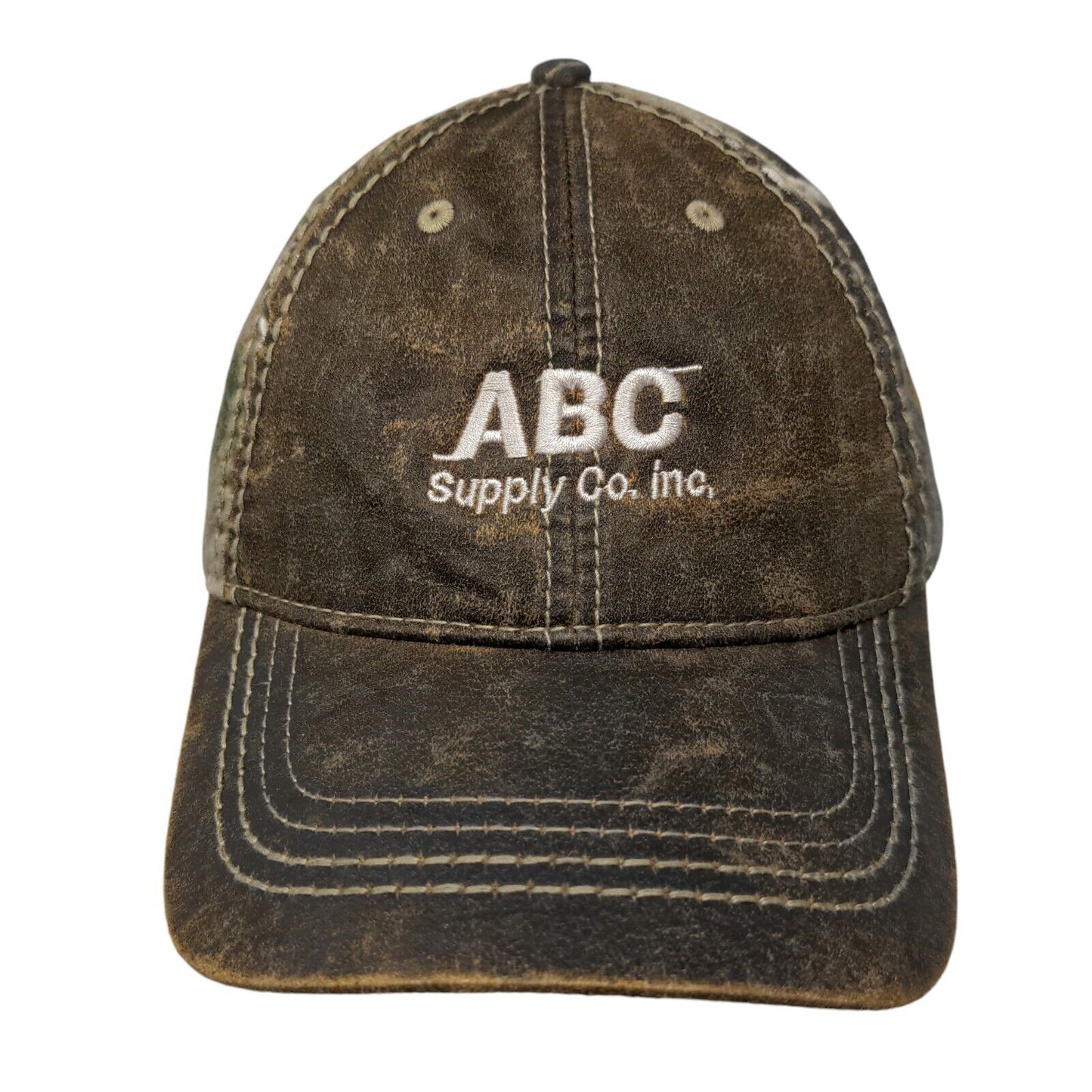 ABC Supply Co Inc. Strapback Hat Camouflage One Size Embroidered Cap America