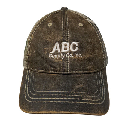 ABC Supply Co Inc. Strapback Hat Camouflage One Size Embroidered Cap America