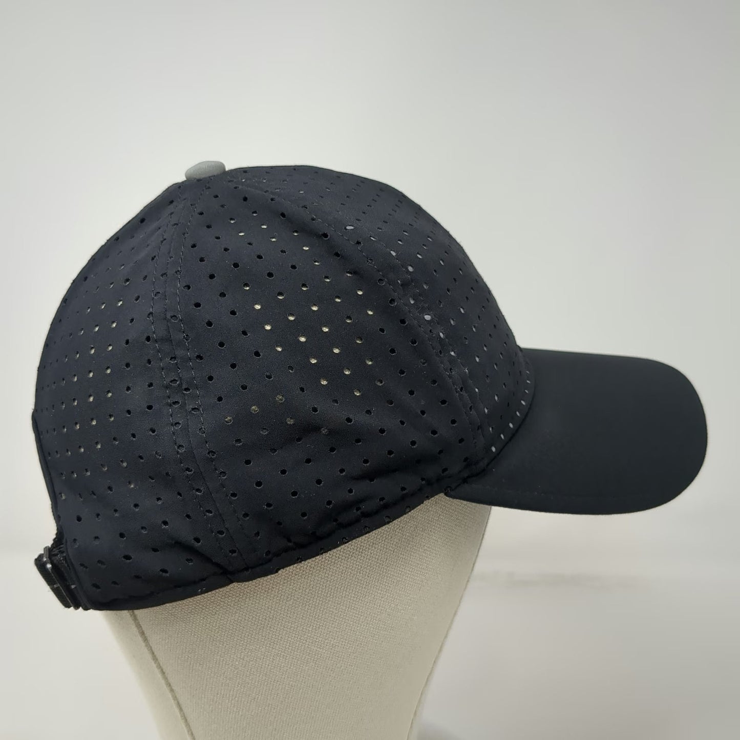 Lululemon Baseball Cap Black One Size Perforated SeaWheeze Reflective Runner Hat