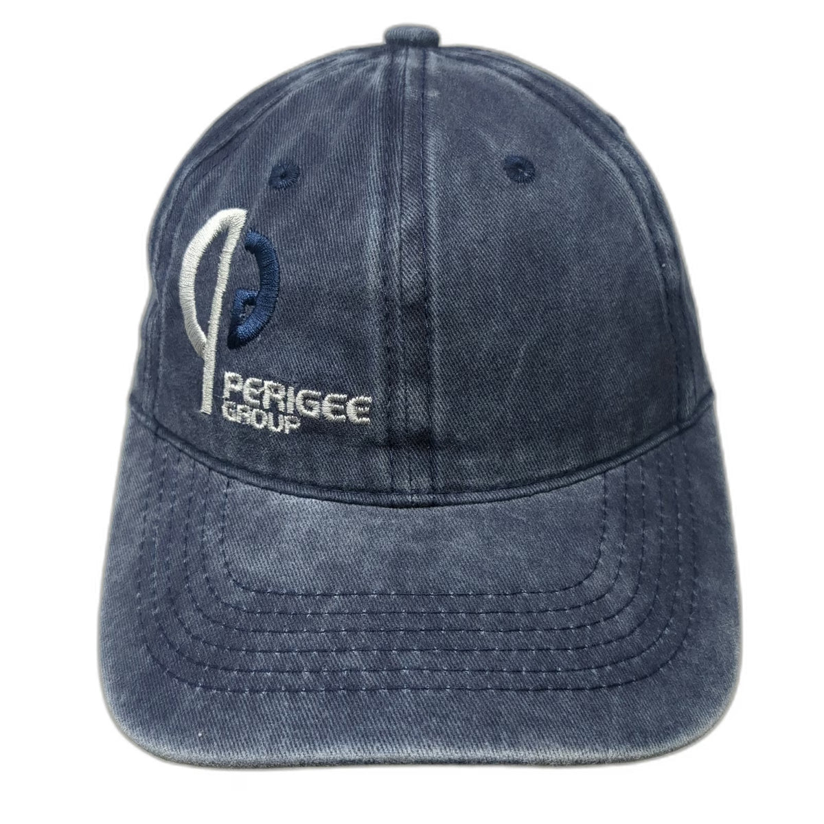 M.C.W. Perigee Group Blue OSFM Baseball Cap Slideback Washed Cotton Twill Hat