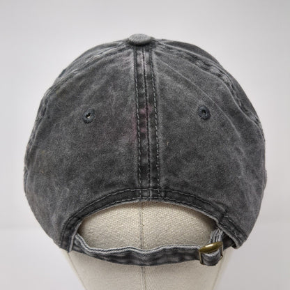 Unbranded Slideback Hat Gray Black Soot One Size Adjustable Solid Blank