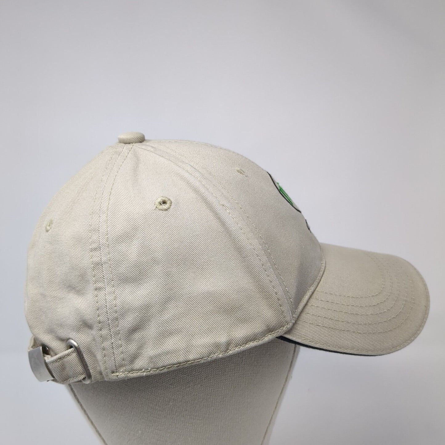 MG Golf Slideback Hat Tan One Size Adjustable Embroidered 6 Panel