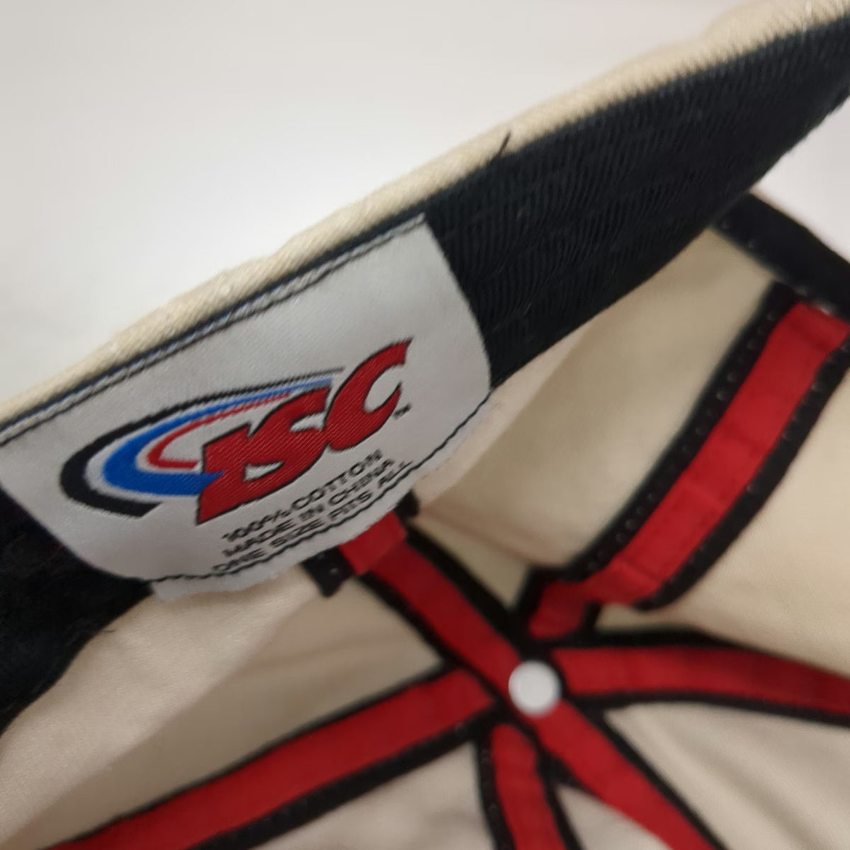 ISC Talladega Superspeedway Hat Beige One Size Baseball Cap American Flag Racing