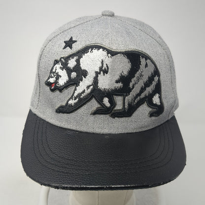 Bear Snapback Hat Gray One Size Adjustable Colorblock Sole Addiction