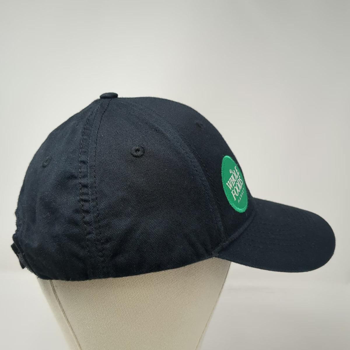 Loomstate Baseball Cap Black One Size Whole Foods Market Organic Cotton Hat