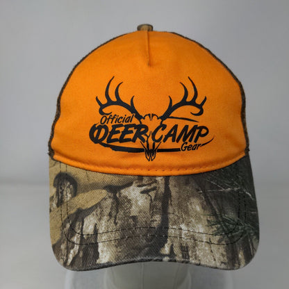 Official Deer Camp Gear Snapback Trucker Hat Multi OSFM Mesh Back