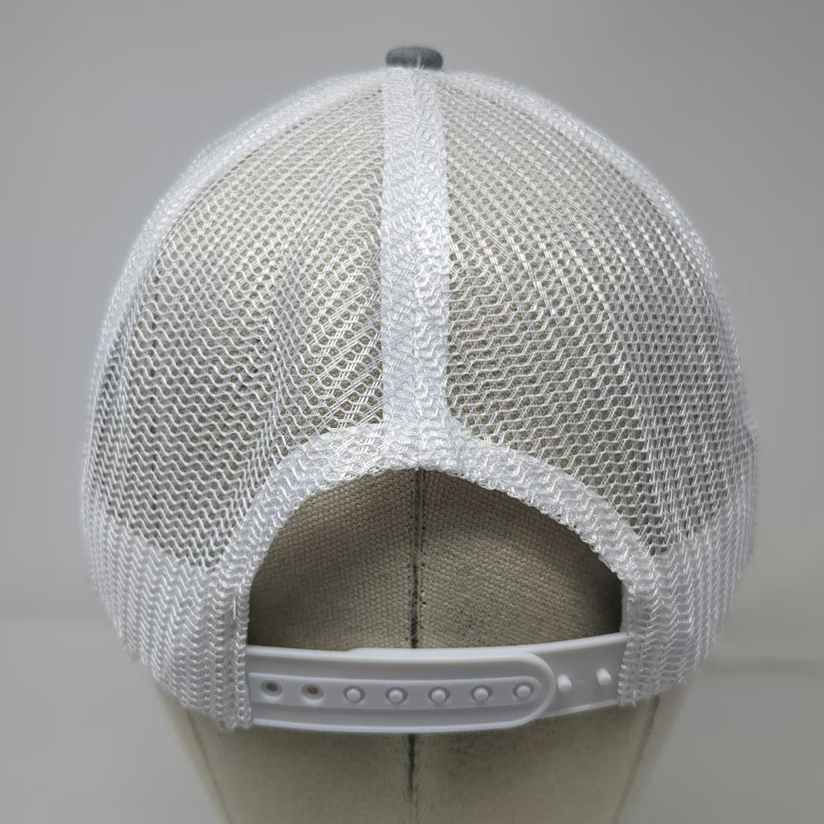 AMG Trucker Hat Gray One Size D&B Supply Shield Logo Snapback Mesh Back Outdoor