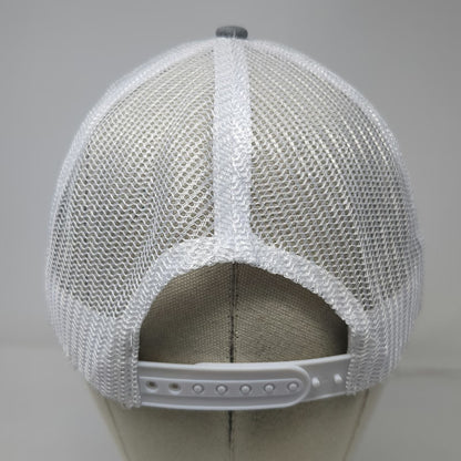 AMG Trucker Hat Gray One Size D&B Supply Shield Logo Snapback Mesh Back Outdoor