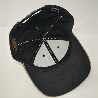 Yupoong Snapback Hat Black One Size Picture Fight Climate Change Logo