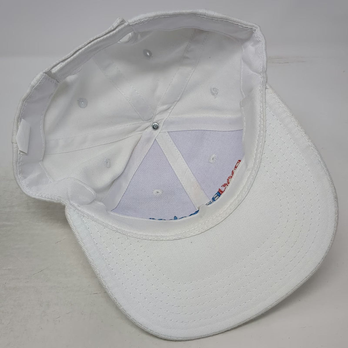 Baseball Cap White One Size RWJ Barnabas Health Strapback Cotton 6-Panel Hat