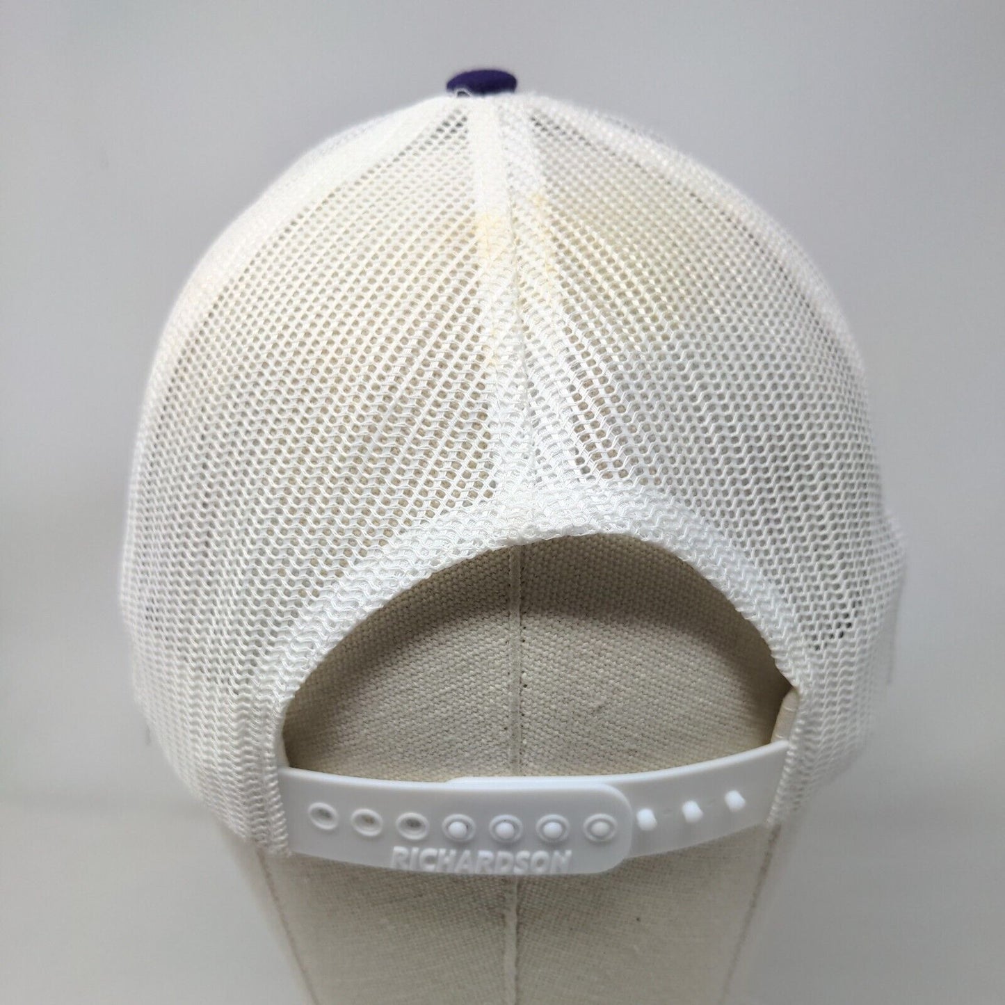 Brooksville All Stars Snapback Mesh Back Trucker Hat Purple Embroidered Logo