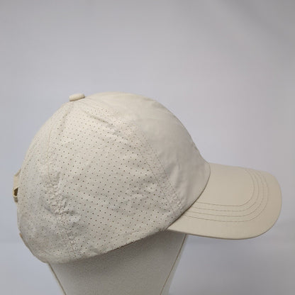 Unbranded Strapback Hat Ponytail Tan One Size Solid Adjustable Blank