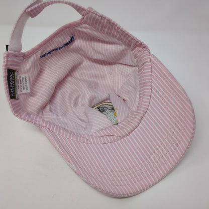 Durango & Silverton Train Conductor's Strapback Hat Pink One Size Striped