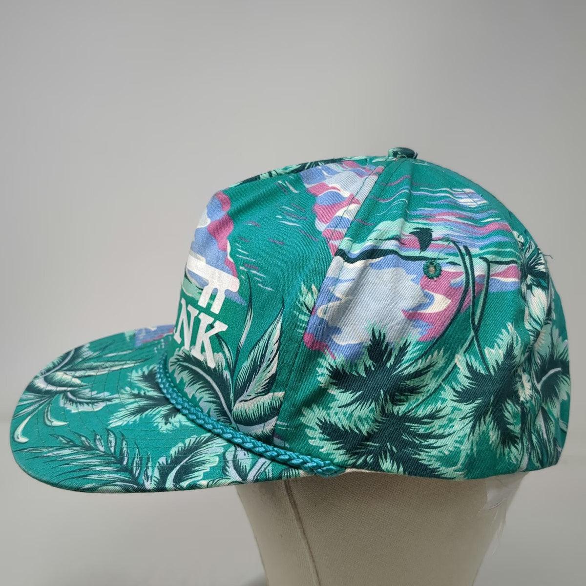 Coolflex KeyBank 5 Panel Green One Size Tropical Palm Tree Rope Snapback Hat