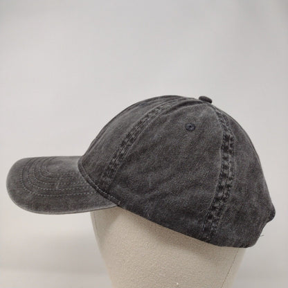 Unbranded Slideback Hat Gray OSFA Adjustable 6 Panel Blank Solid