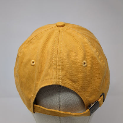 Happy Hour Bud Light Slideback Hat Yellow One Size Adjustable Distressed