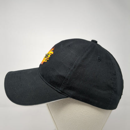 Cap America Strapback Hat Black One Size Embroidered Logo Adjustable