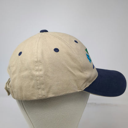 Otto Baseball Cap Beige Blue One Size Rangen Aquaculture Feeds Fish Graphic Hat