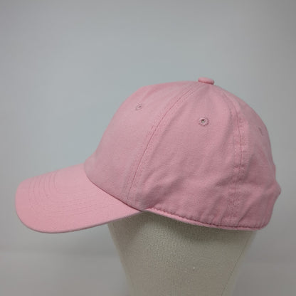 Eckos Slideback Baseball Cap Pink One Size Adjustable Vented Holes Blank