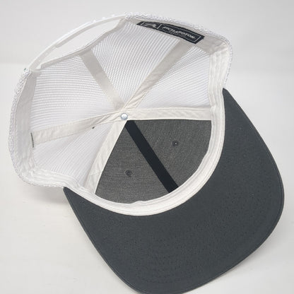 iDrive Snapback Trucker Hat Gray One Size Adjustable Mesh Back Richardson