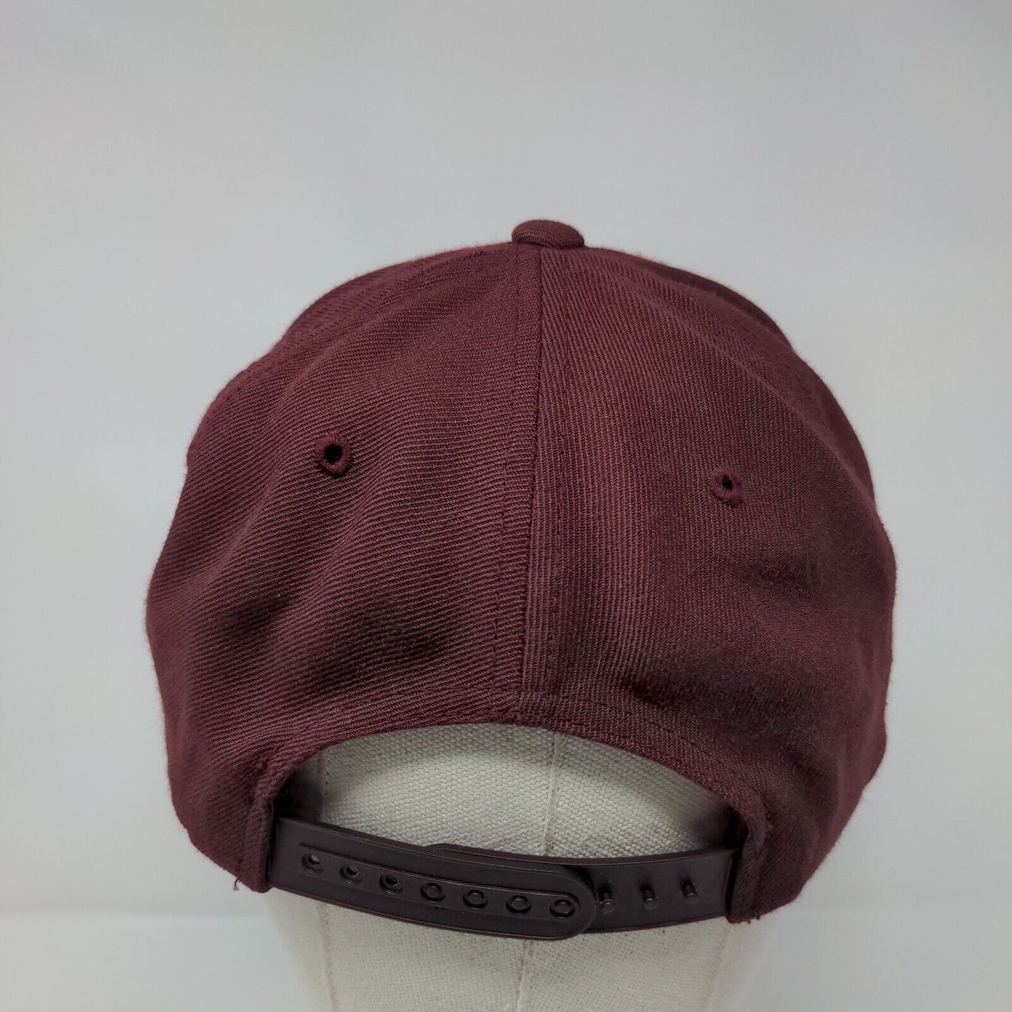 Man Up Snapback Hat Red One Size Adjustable Embroidered The Classics Yupoong