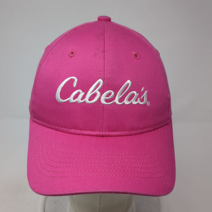 Cabela's Snapback Hat Pink One Size Embroidered Adjustable Bass Pro Shops