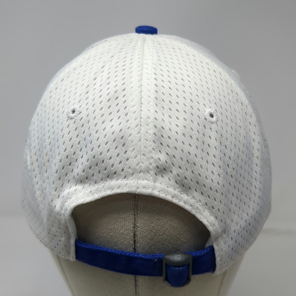 Con-way Script Logo Baseball Cap Blue White One Size Mesh Back Slideback Hat
