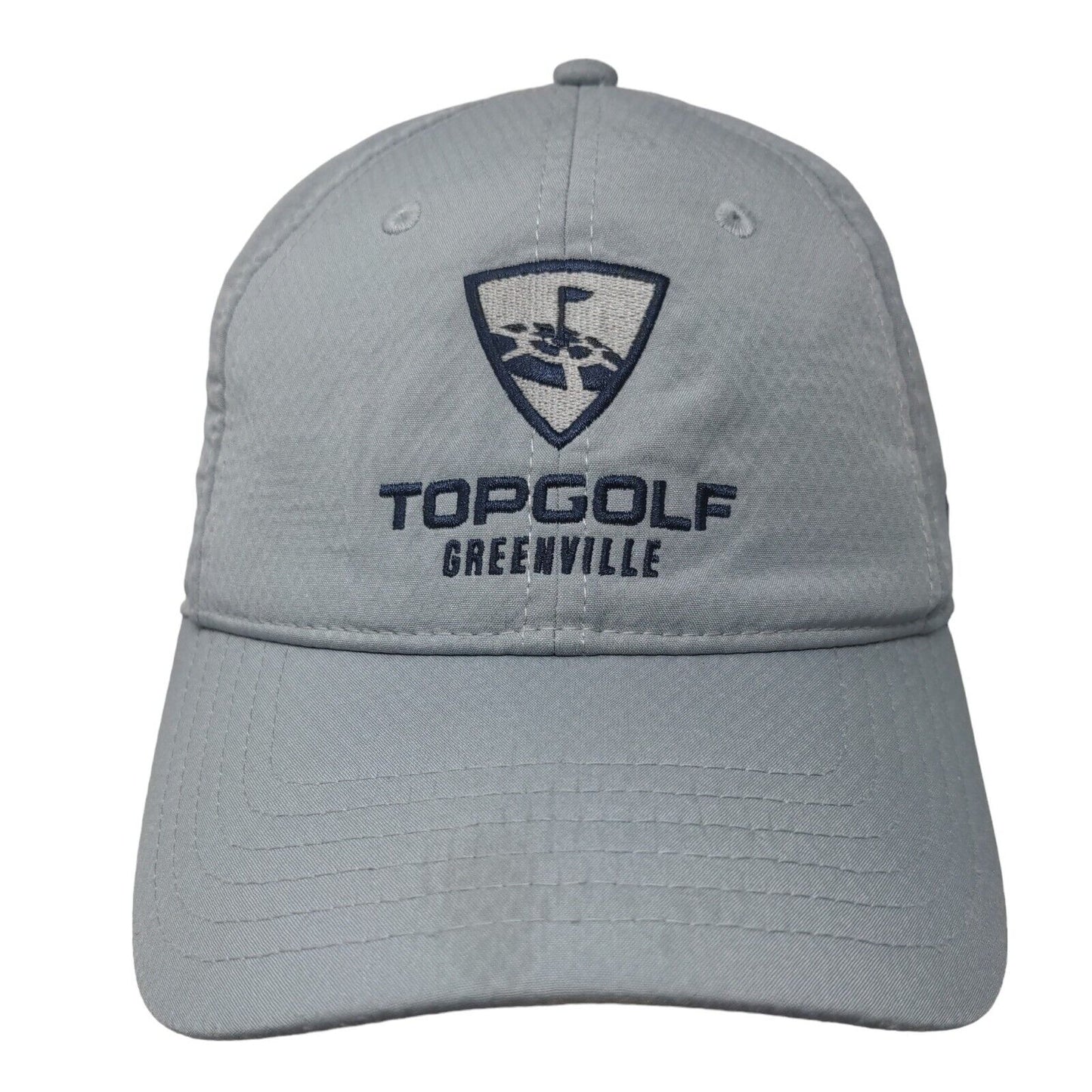 Topgolf Greenville Strapback Hat Gray OSFA Adjustable Embroidered Under Armour