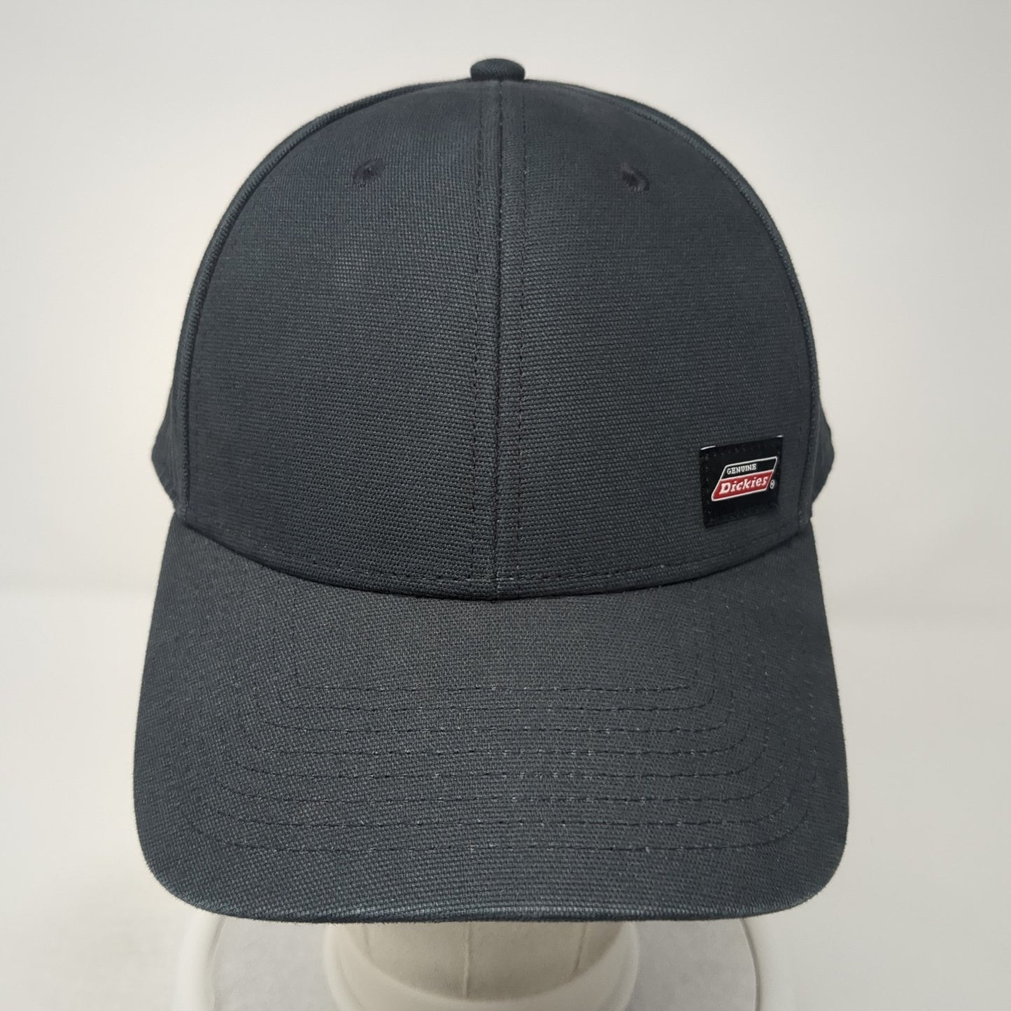 Genuine Dickies Snapback Hat Black One Size Adjustable 6 Panel Cotton