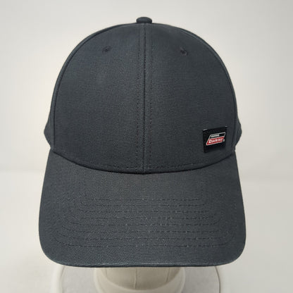 Genuine Dickies Snapback Hat Black One Size Adjustable 6 Panel Cotton