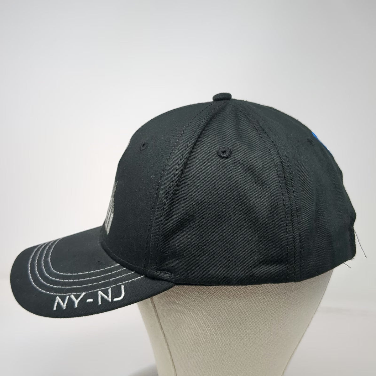NFL Super Bowl XLVIII Black One Size Cap SAP Logo NY NJ Slideback Adjustable Hat
