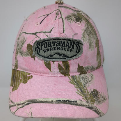 Outdoor Cap Sportsman's Warehouse Baseball Hat Pink Camo One Size Strapback Logo
