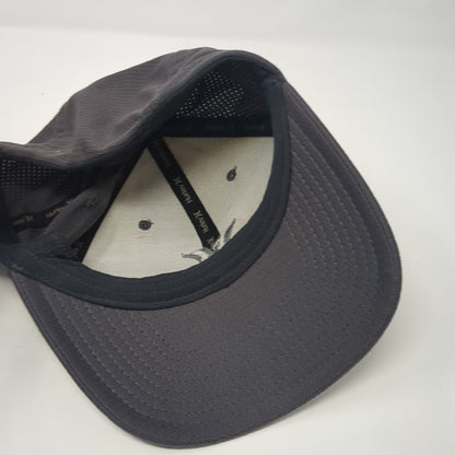 Hurley Fitted Hat Gray XL Embroidered Solid Vent Holes Flexfit Yupoong