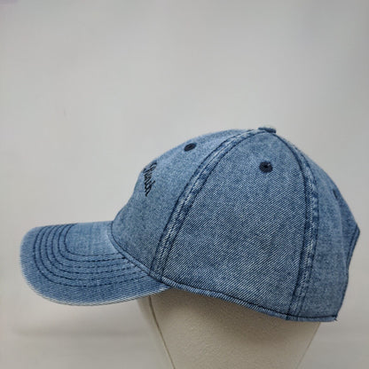 Ringold Ranch Cherry Strapback Hat Blue Denim OSFM Embroidered Otto