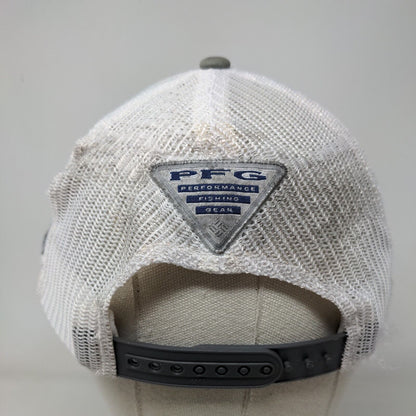 First On The Water Snapback Mesh Back Trucker Hat Gray One Size Columbia PFG